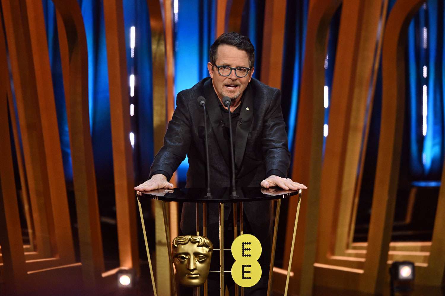 Michael J Fox makes surprise appearance at Baftas