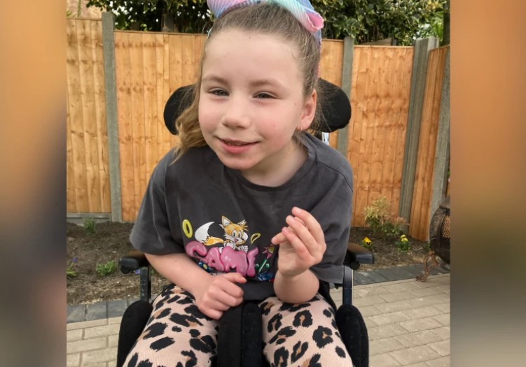 Rarest Disability Girl with rare disability is surprised with a new garden